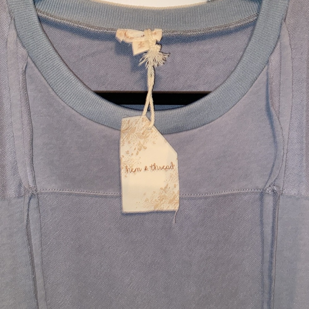 Hem & Thread Crew Neck Pullover Sweater - Picture 7 of 7